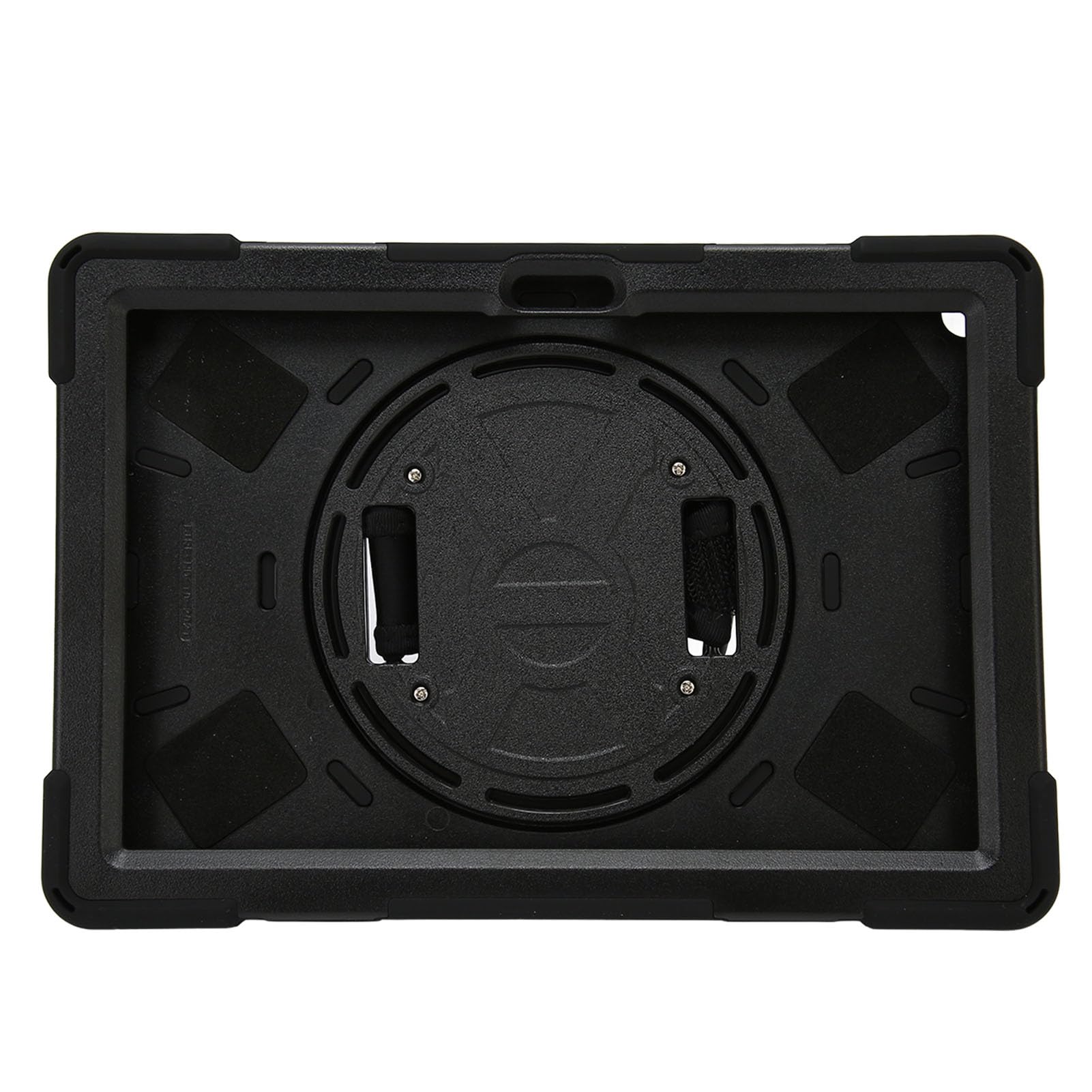 Lazmin112 Custodia per Tablet Fire HD 10, Copertura per Tablet a Protezione Multipla Staffa Girevole a 360 Gradi con Spallacci Custodia Antiurto, Custodia per HD 10 Plus 2021 (Nero)