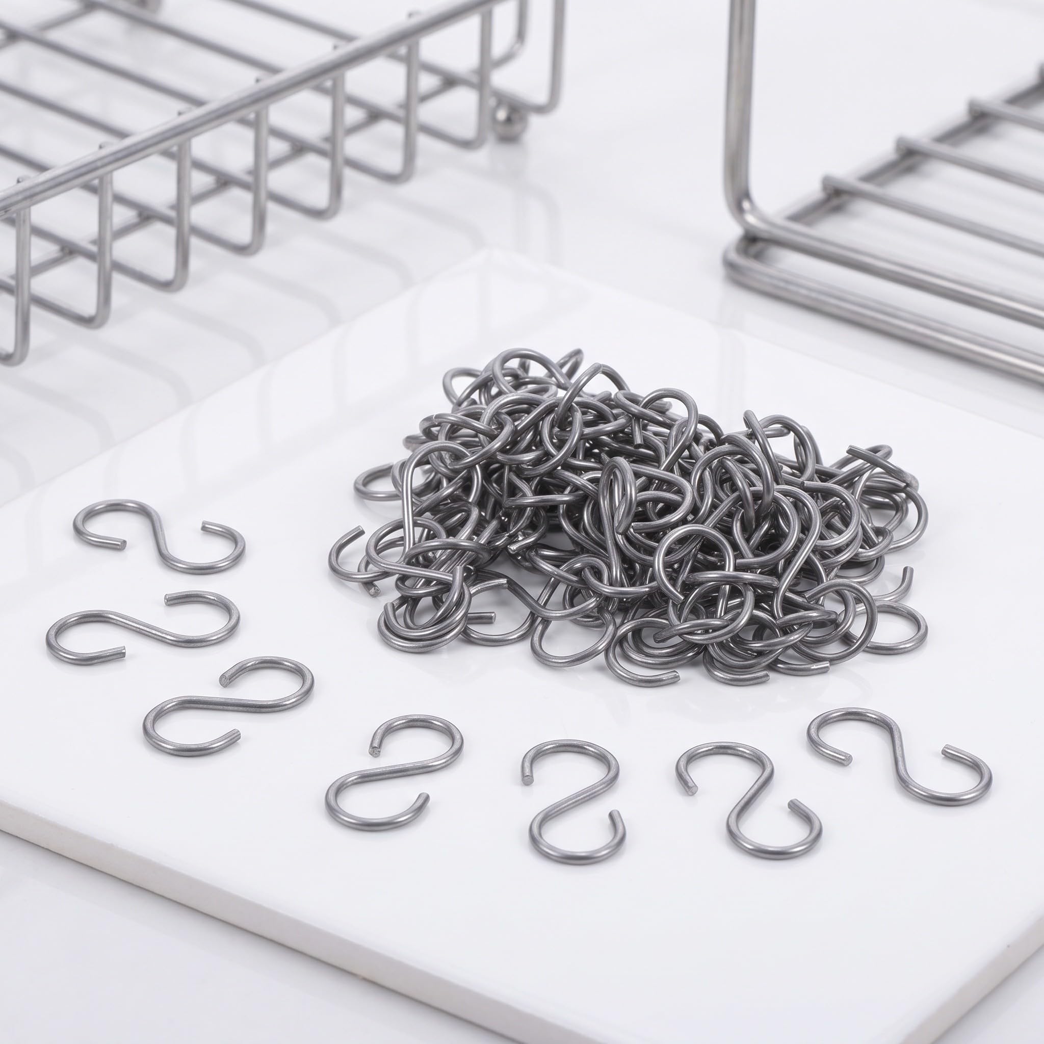 DOITOOL 100 szt. metalowych haczyków odpornych na ciepło do ceramiki i | Hak do pieca ceramicznego, metalowy hak do zawieszania biżuterii, wypalania gliny, tworzenia wisiorków i koralików