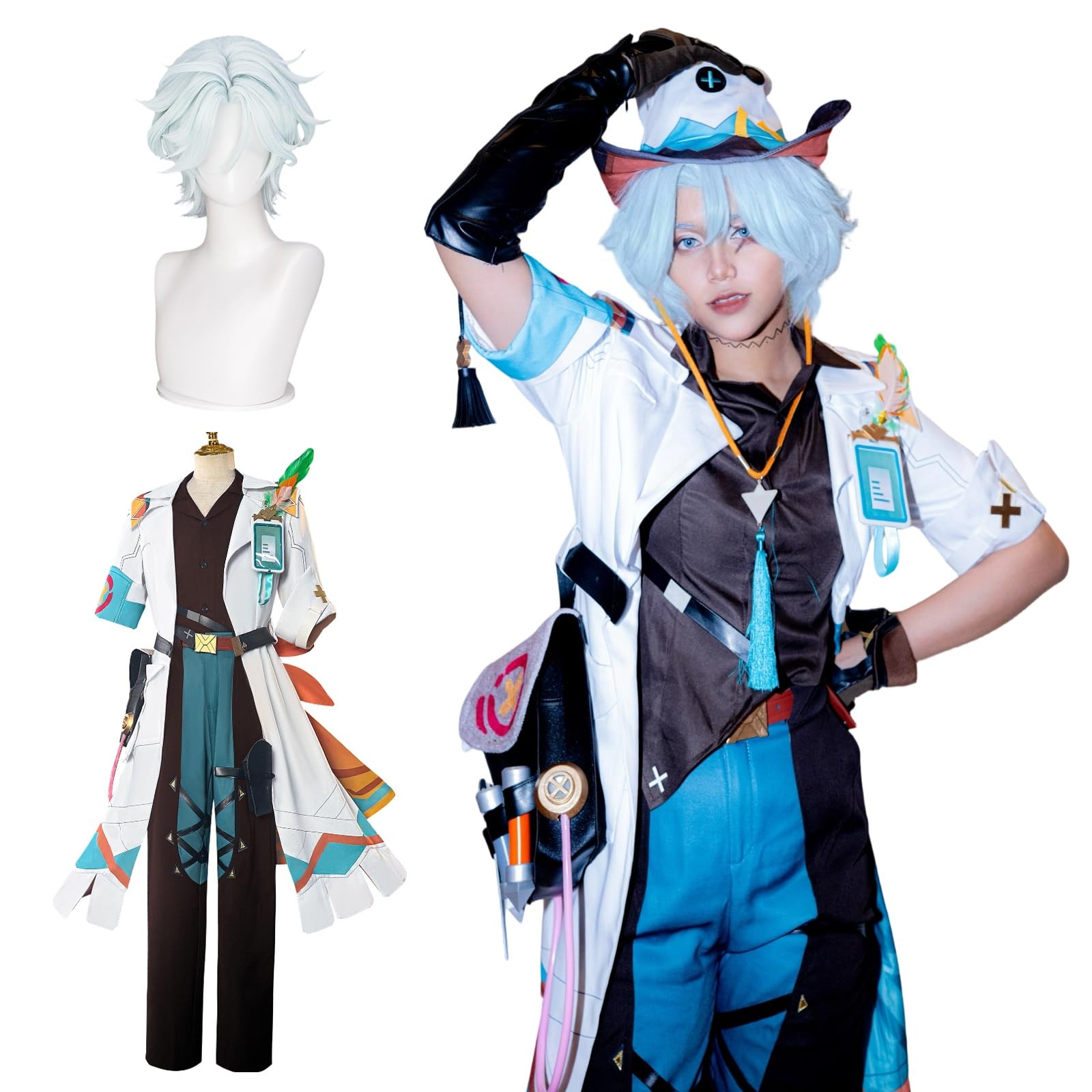 Amazon.co.jp: [神併良品] イファ コスプレ ウィッグ付き セット 原神