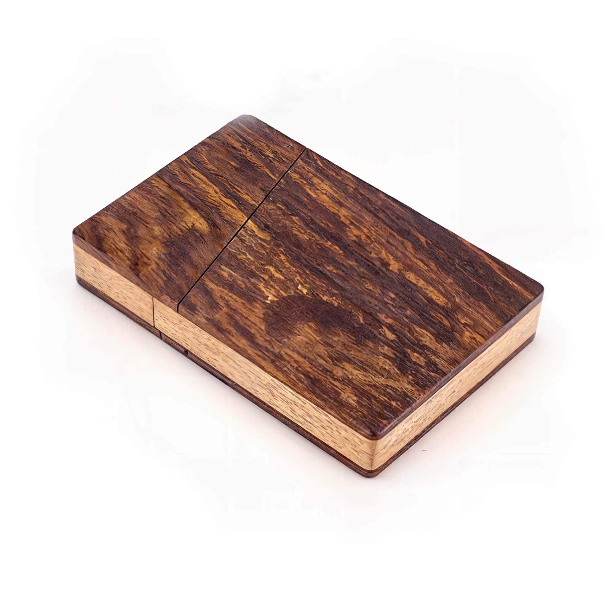 ZYNTIX Wooden Card Holder Wallet for Man - Elegant Wallet for Men, Slim Card Holder with Natural Finish, Handmade RFID Blocking Design, Compact & Stylish Accessory for Everyday Use 3
