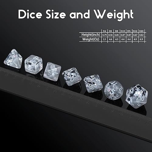 Miniatura 6 de Juego de dados DND de elefante, dados de resina con núcleo animal para Dungeon and Dragons D&D RPG MTG Pathfinder (elefante)