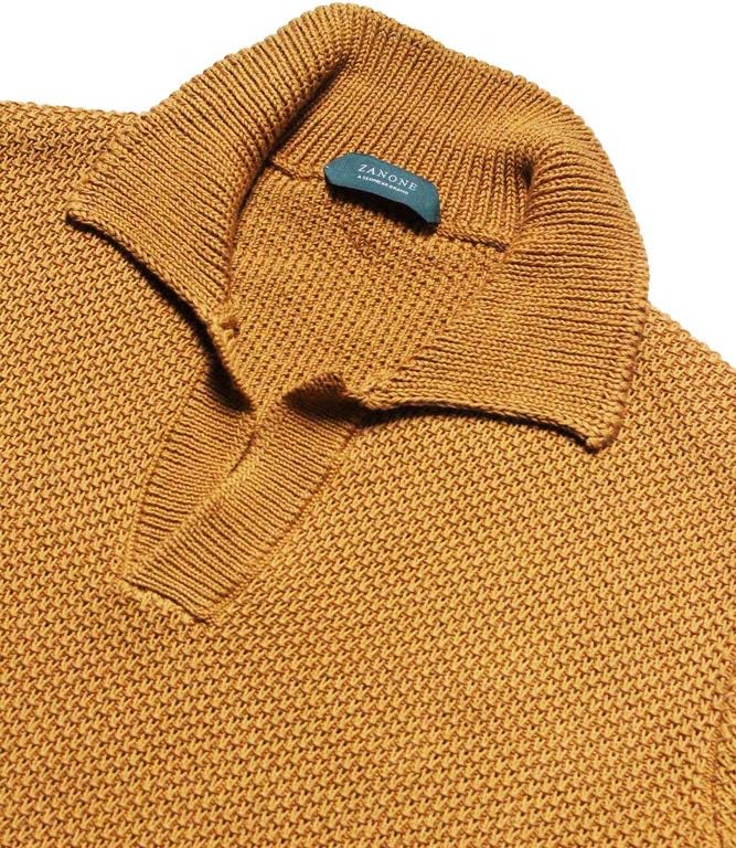 Amazon | [ザノーネ] スキッパーニットポロシャツ 812163 Z2984