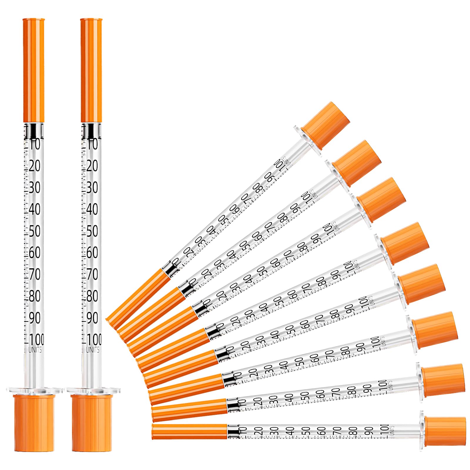 Siringa con scala Tubo di plastica 1 ml 31 G 6 mm accessori da laboratorio 20 pezzi
