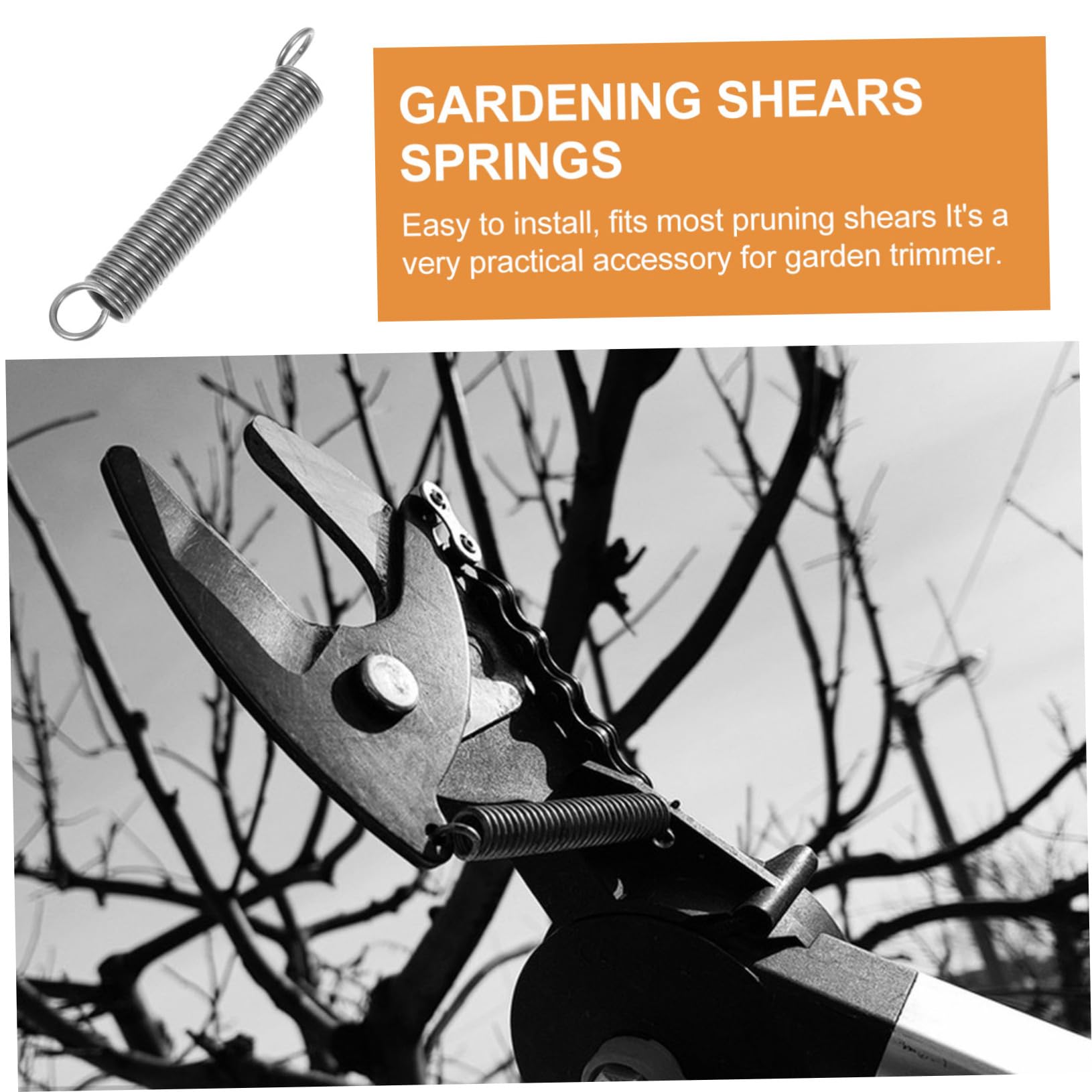 BCOATH 10pcs Replacement Springs for Pruners Stainless Steel Long Reach Pruner Springs for Tree Loppers Pruning Shears PartsTools - Image 2