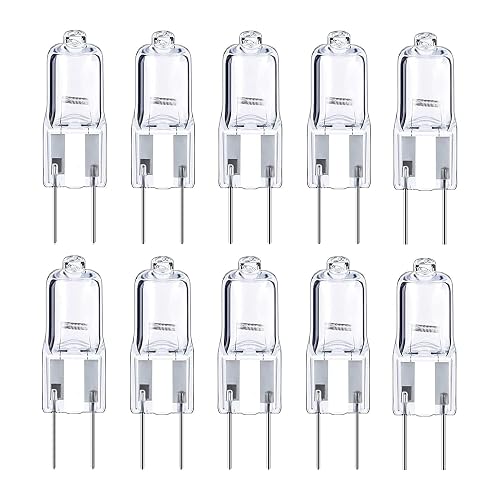 10x G6.35 120V 35W Halogen Light Bulb Clear Dimmable T4