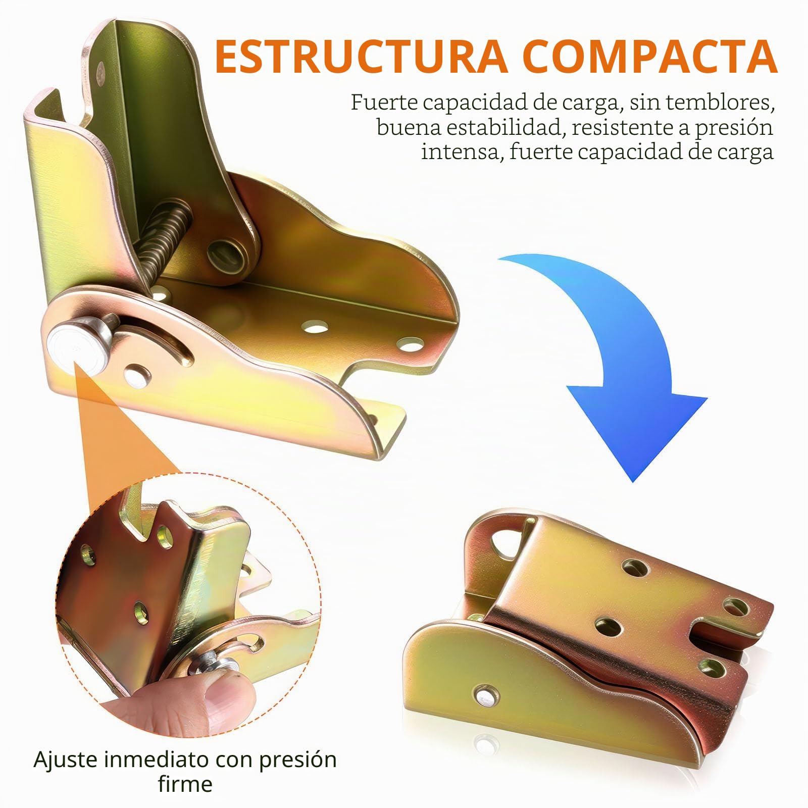 4 Piezas Bisagras Plegables Autoblocantes, Bisagra Autoblocante 90 Grados, Patas de Mesa Plegables, Soporte de Extensión Bisagras Mesa Plegable Metal para Patas Plegable, Cocina Oficina Mesa Pared