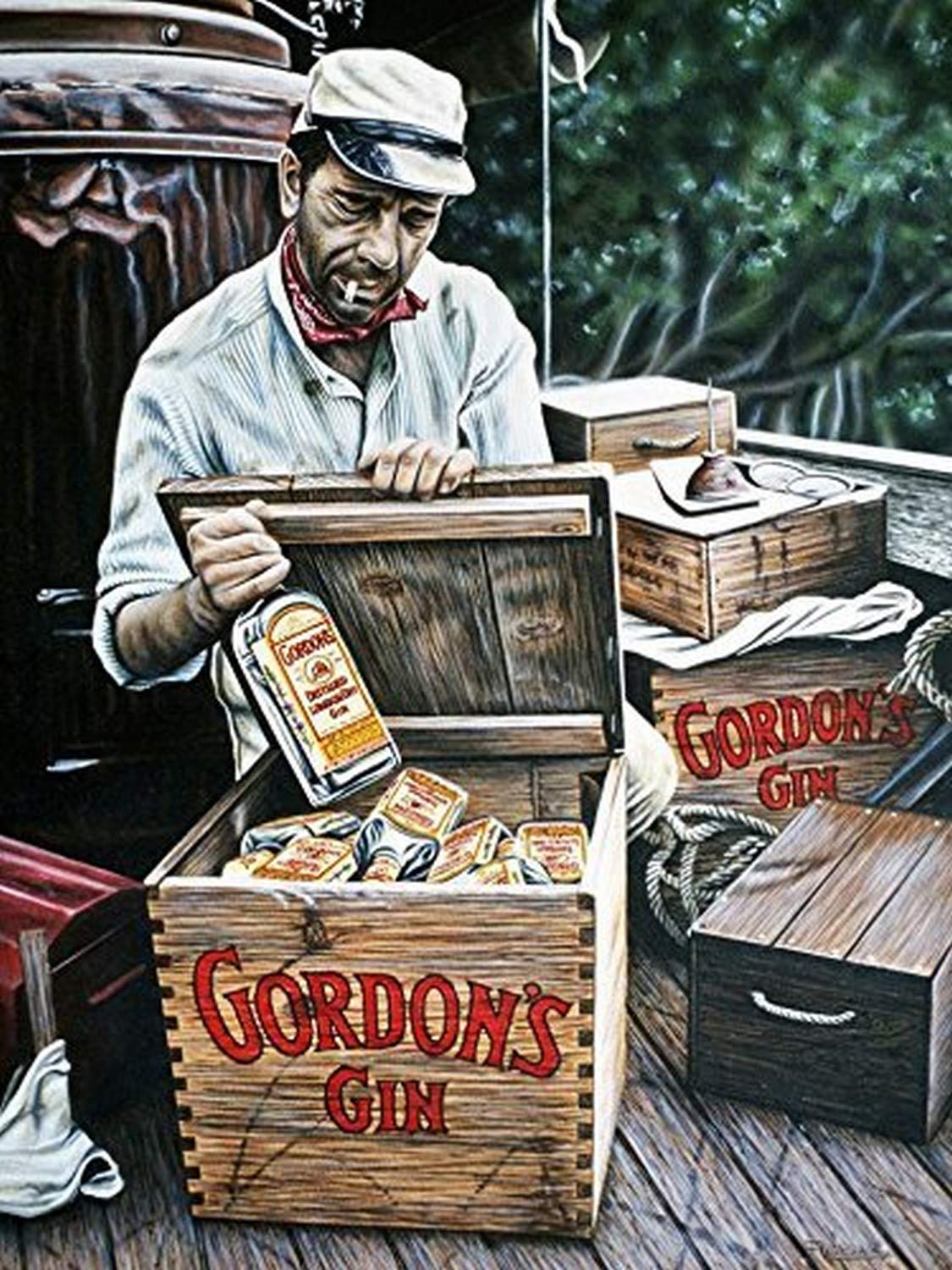 Gordon's Dry Gin 1957年輸入品 レア品？ 裏ラベル逆さ張り！ Gordon's