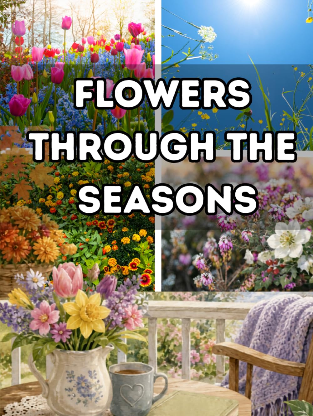 Flowers Through the Seasons: A Comforting Picture Book for Seniors and Dementia Care