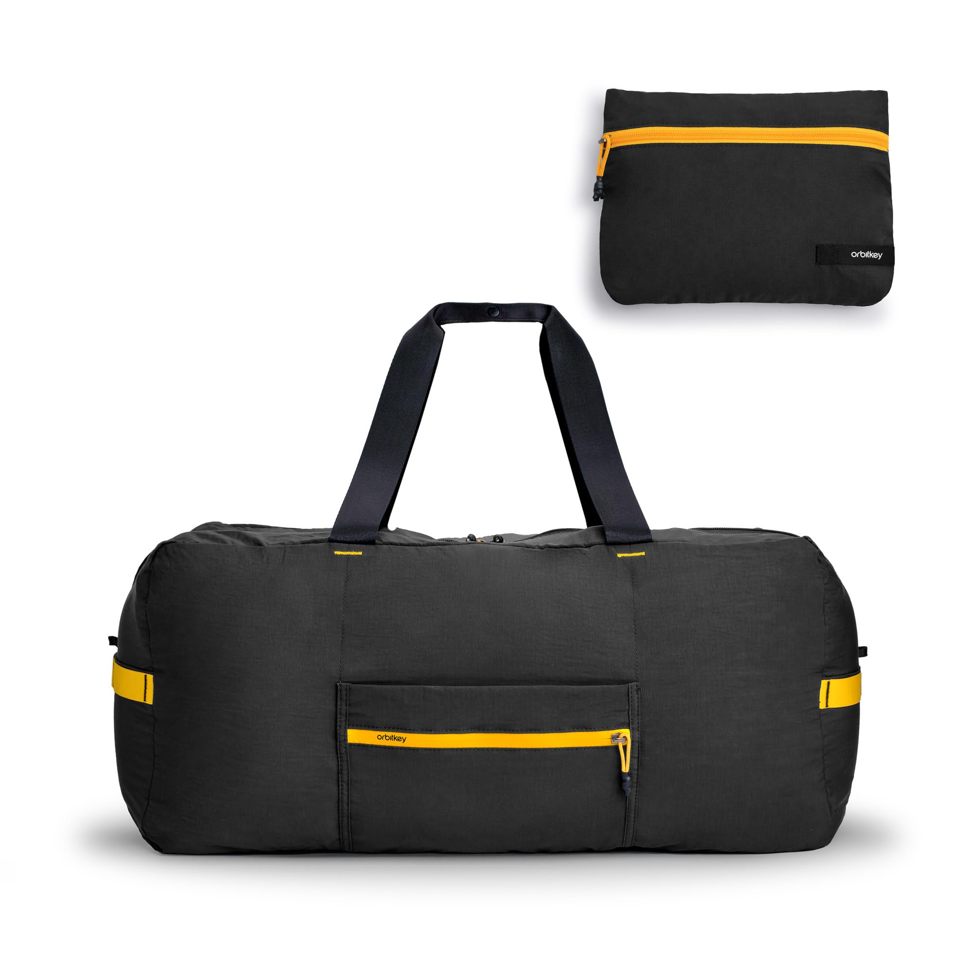 Orbitkey Foldable Duffel (55L) - Black/Yellow