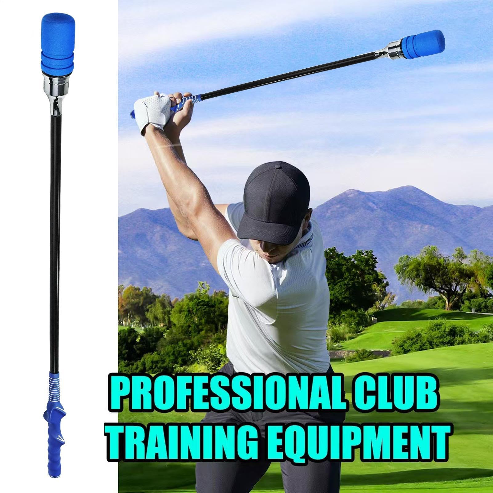 Golf Swing Trainer, portatile Swings Corrector, 31,5 pollici Movimento Allineamento Tool & Lightweight Design, Fitness Practice Equipment for Indoor Outdoor Course Travel Family Camping Backyard and