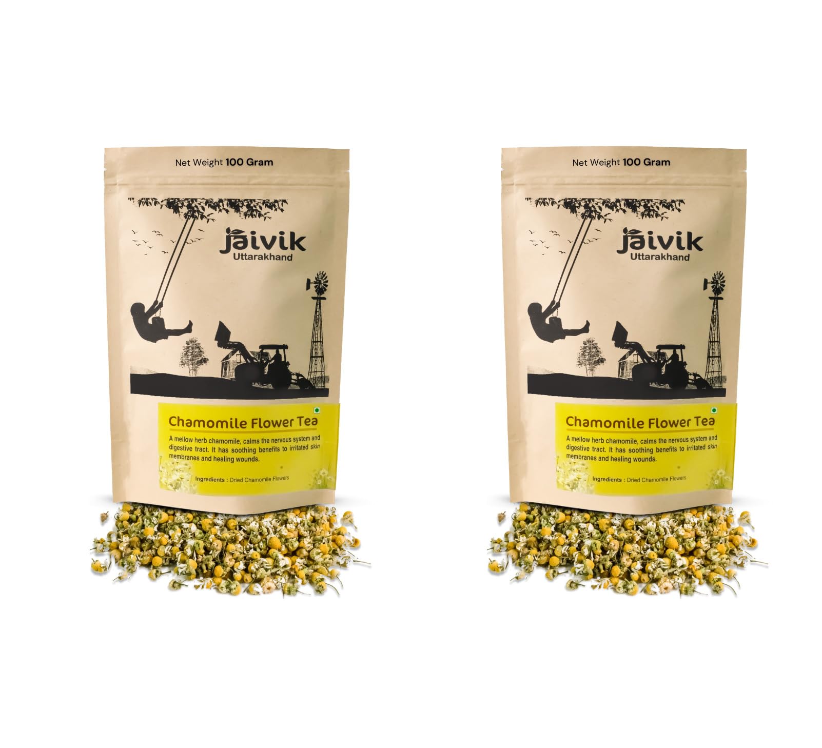 Jaivik Uttarakhand - Chamomile Flower Tea (200 g), Relaxing & Soothing Herbal Sleep tea,for healthy, Dried Flower, Pack Of 2 (B0B1P78ZJK) Amazon Price History, Amazon Price Tracker