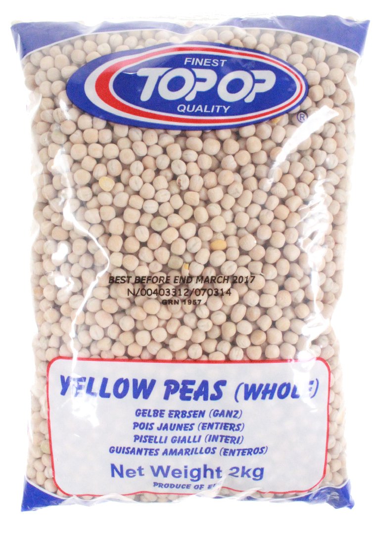 Guisantes amarillos enteros Top-Op 2 kg