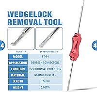 Vista 5 de iCrimp Deutsch - Kit de herramientas de crimpado de terminales de cierre y barril abierto, herramienta de extracción de Deutsch para conectores