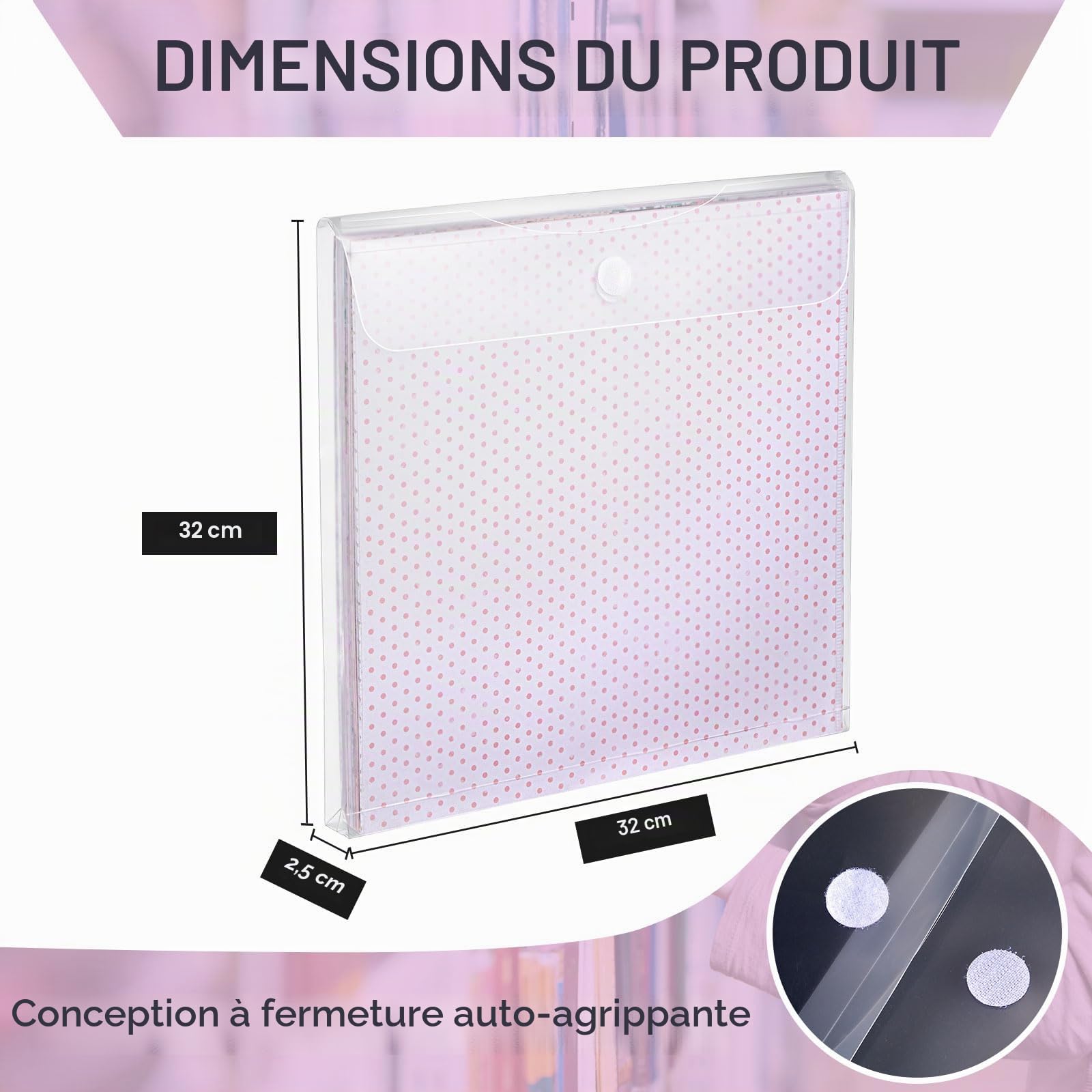 Henoyso Lot de 36 organiseurs de rangement pour papier de scrapbooking - 30,5 x 30,5 cm - Chargement par le haut - En plastique - Pour scrapbooking - En vinyle - Transparent