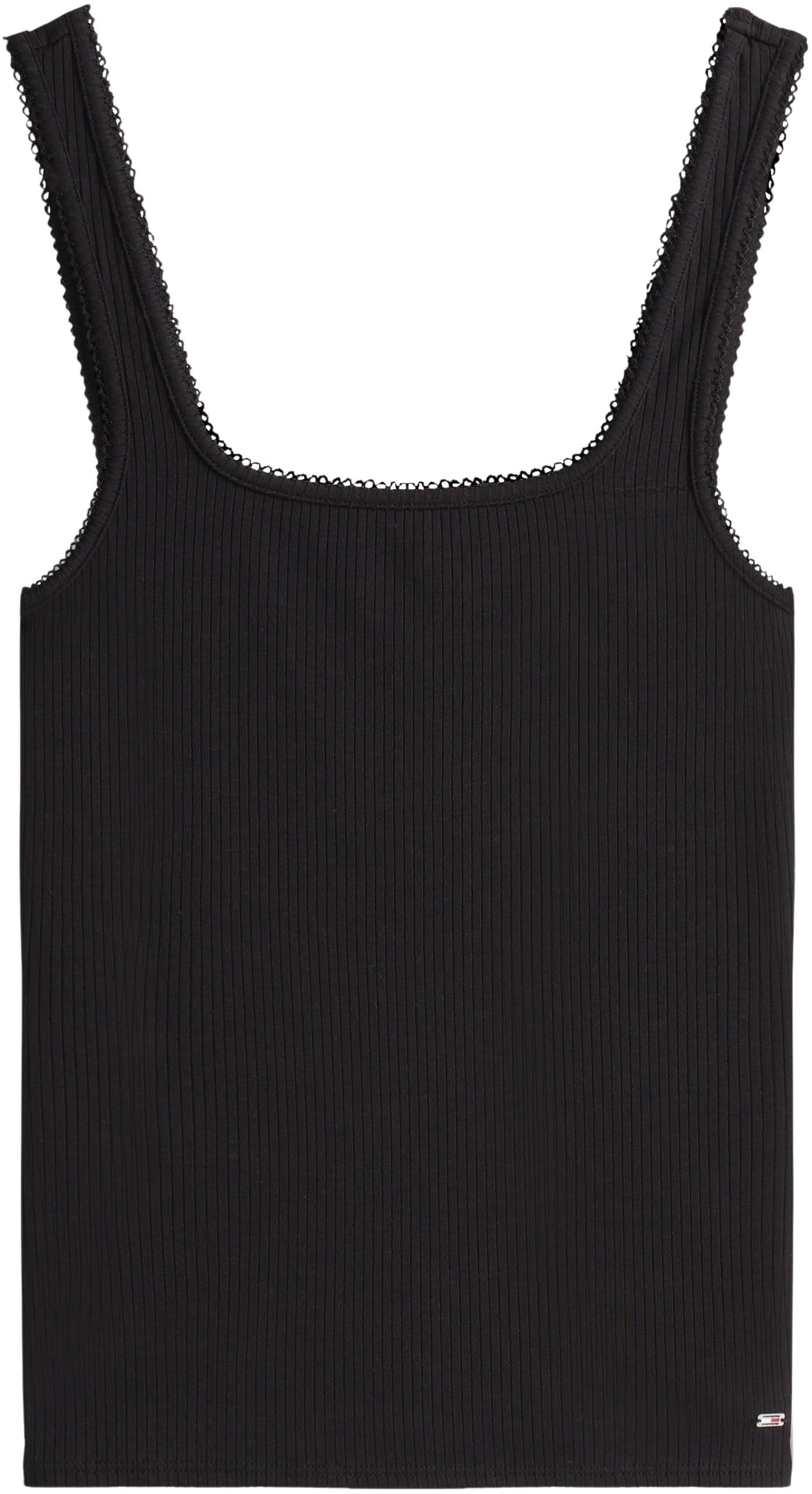 Tommy Hilfiger 5x2 Rib Slim Square-nk Tank Ww0ww45444 Otras Camisetas Mujer (Pack de 1)