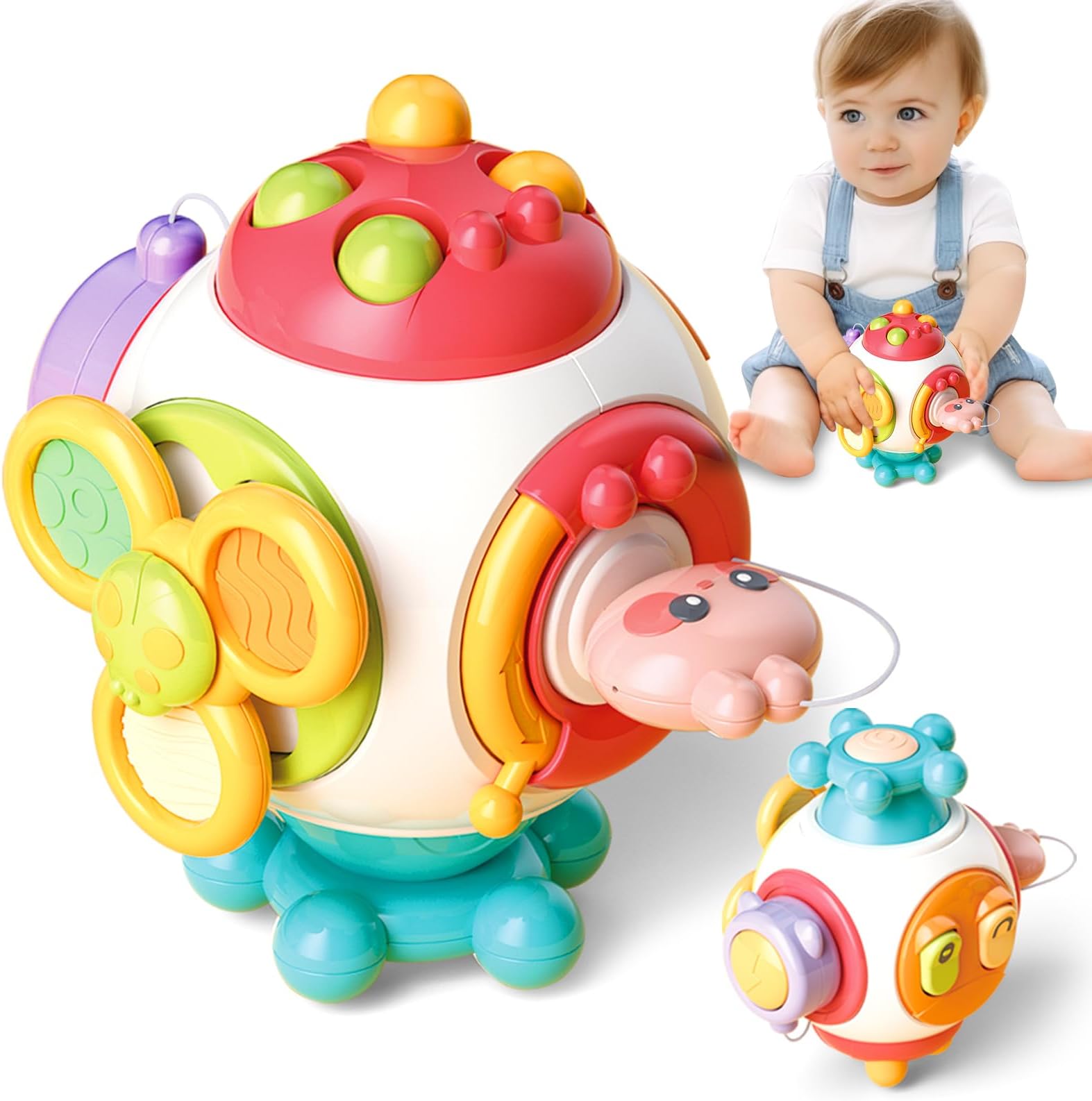 Baby Toys 12 18 Months,Baby Light Up Toys with Music,Montessori Toys