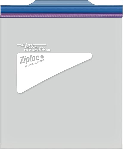 Miniatura 7 de Ziploc Bolsas de congelador para almacenamiento de alimentos de cuarto de galón, tecnología Grip 'n Seal para un agarre más fácil, apertura y