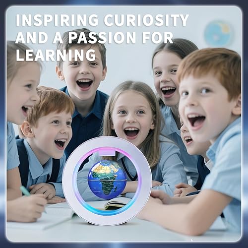 Miniatura 4 de Marco de globo flotante O, tecnología de levitación magnética, accesorios geniales para hombres, globo mundial de 4 pulgadas para educación,