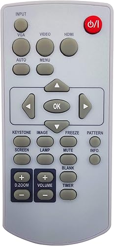 INTECHING 63910016 Control remoto del proyector para Eiki EK-100W, EK-101X, EK-102X, EK-103X, EK-301W, EK-302X, EK-303U, EK-305U, EK-306U, EK-307W, INTECHING 63910016 Control remoto del proyector para Eiki EK-100W, EK-101X, EK-102X, EK-103X, EK-301W, EK-302X, EK-303U, EK-305U, EK-306U, EK-307W,