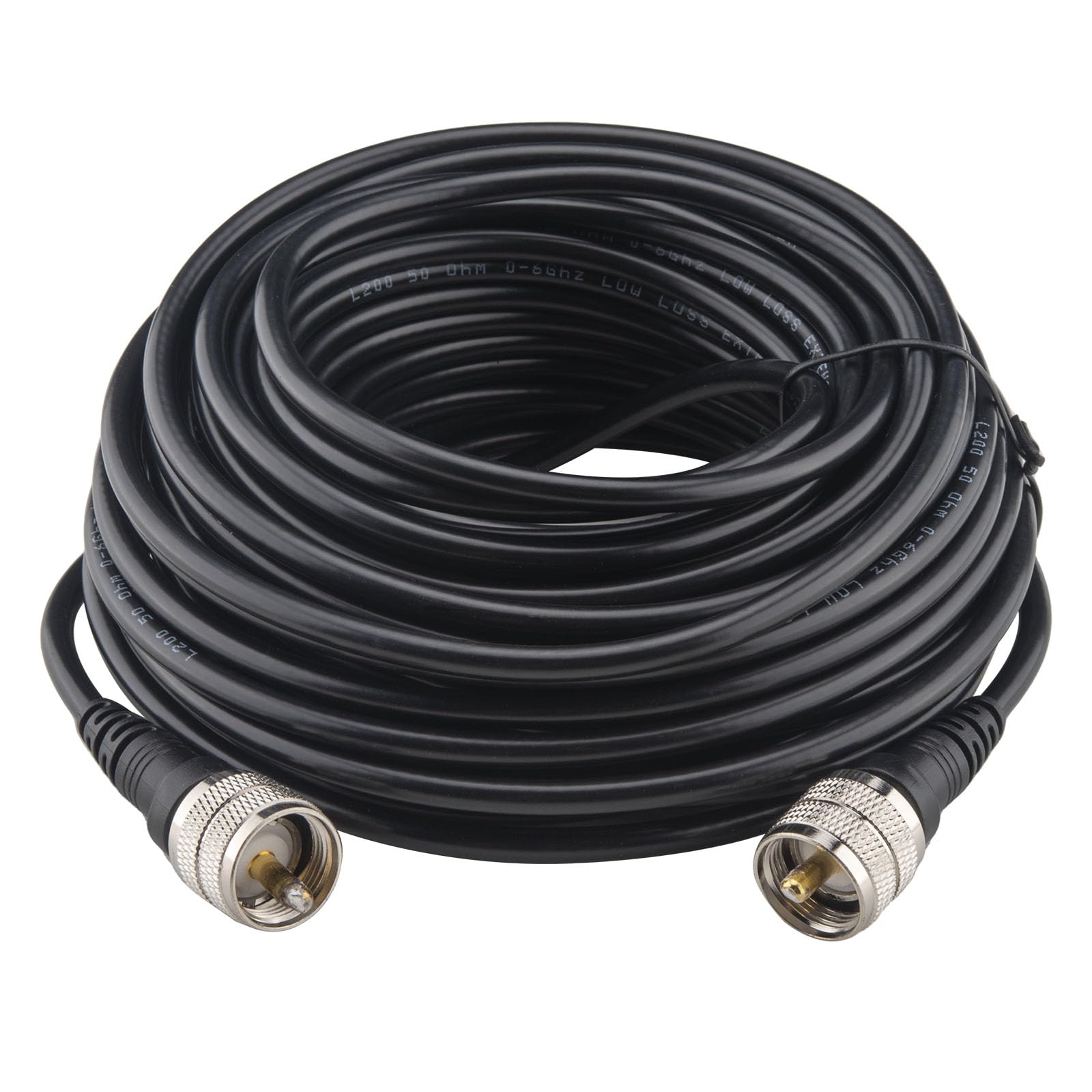 50,25ft Cavo UHF 50Ω UHF Maschio a UHF Maschio L200 Cavo Coassiale a Bassa Perdita per Apparecchiature LAN Wireless, Misuratori VSWR, Analizzatori d'antenna WiFi/GPS, Router d'antenna Scan