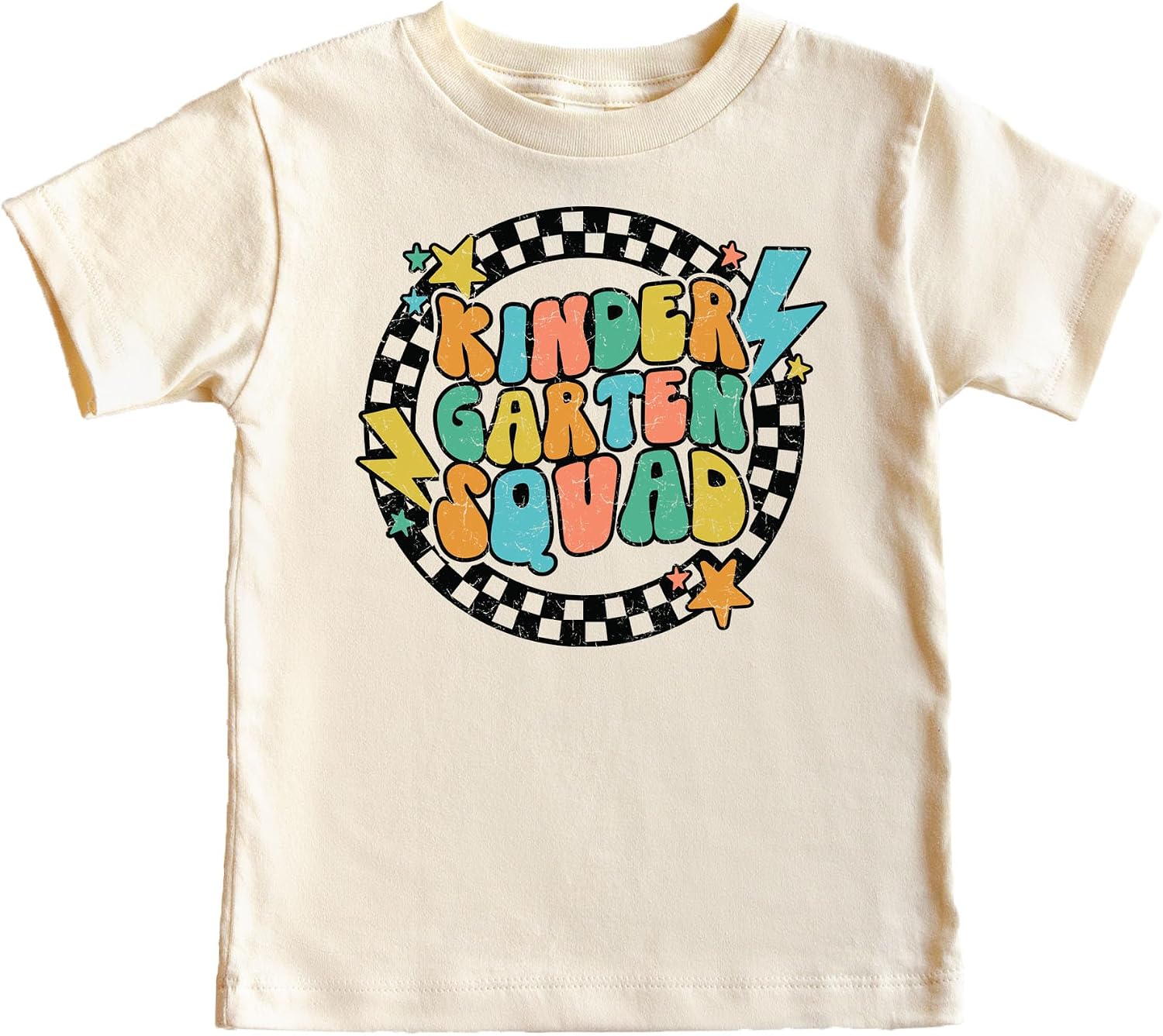 Olive Loves Apple Kindergarten Squad Lightning First Day of School T-Shirt Back to School 1st Day of School Outfit