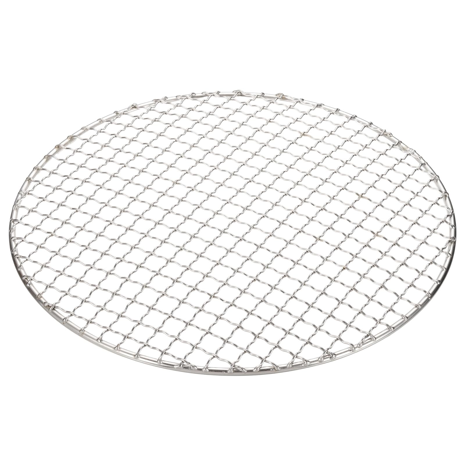 sourcing map Stainless Steel Cooling Racks,11 inch Round BBQ Grill Net Steaming Rack, Oven & Dishwasher Safe, for Baking Grilling Roasting Silver