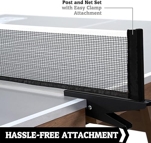 Miniatura 7 de Hall of Games Mesas de tenis de mesa de múltiples estilos, mesas de ping pong de calidad de muebles con redes de fácil sujeción, perfectas