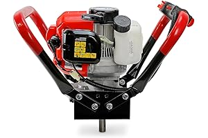 XtremepowerUS V-Type 55CC 2 Stroke Gas Ice Fishing Auger