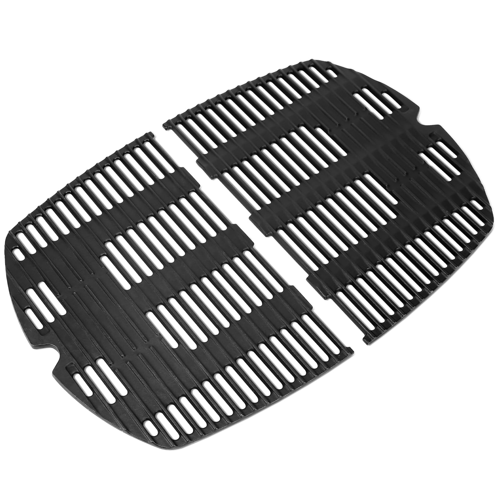 Denmay Grillrost Gusseisen für Weber Q300 Q320 Q3000 Q3200 Serie 63,5x45,2cm 2 Stück