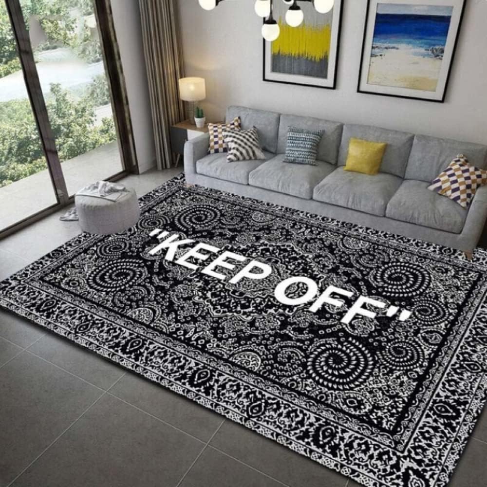 Keep Off Alfombra Impresa para el Piso Alfombras para el área de la Sala de Estar Alfombra para la Ventana de la bahía Junto a la Cama del Dormitorio 160*200cm
