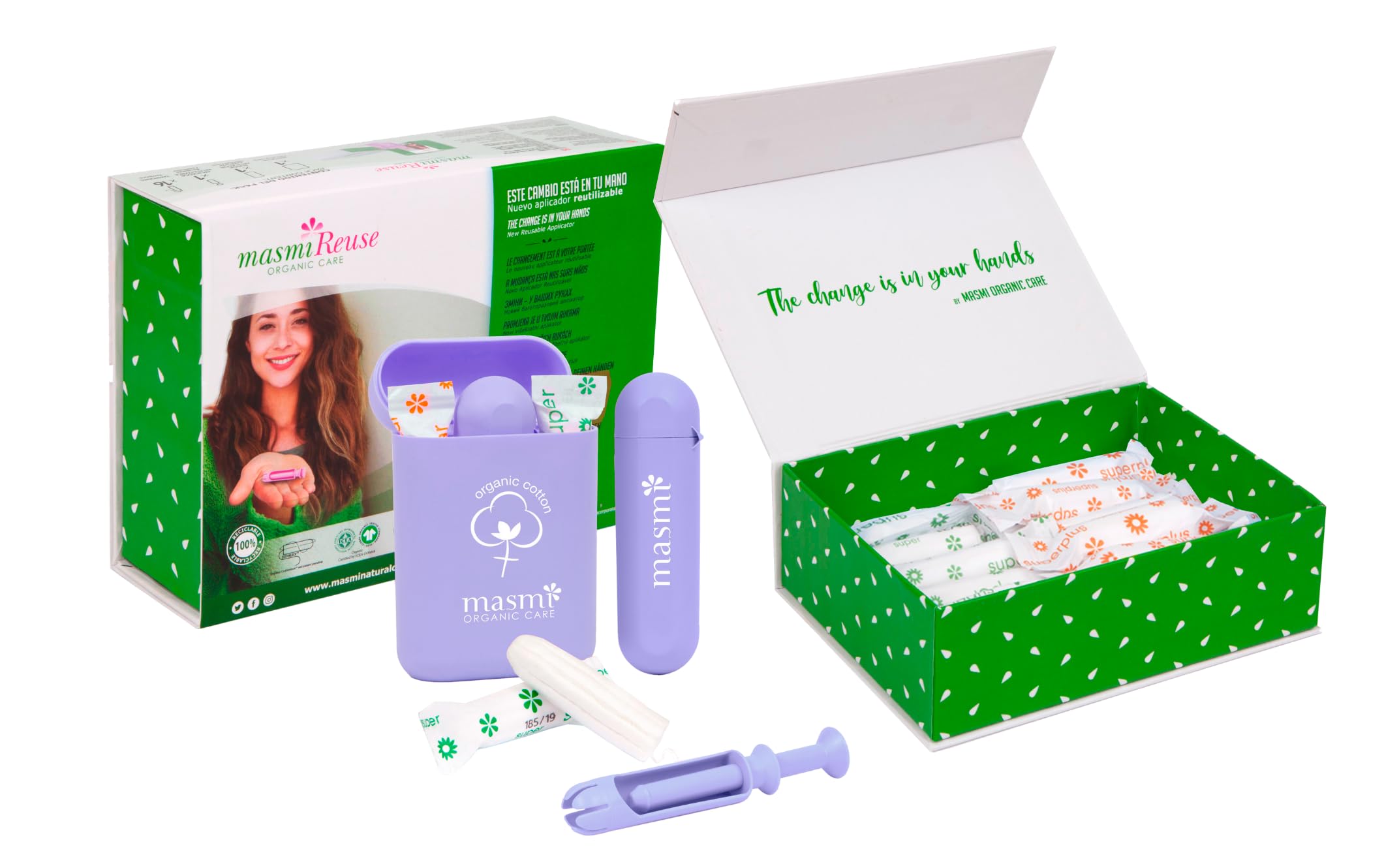 Bio tampony z aplikatorem do tamponów Super & Super Plus Bio - Masmi