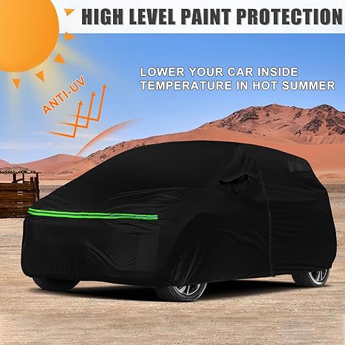 Miniatura 7 de Funda impermeable para automóvil compatible con Chevrolet Bolt EV 2017-2025 y EUV 2022-2025, poliéster con forro interior de algodón para todo tipo