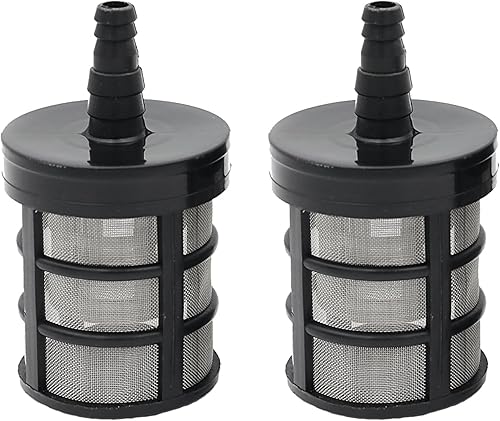Miniatura 4 de Paquete de 2 filtros de manguera para el hogar, 60 filtros de entrada de acero inoxidable de malla para pulverizadores, lavadoras de automóviles,