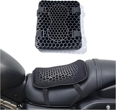 Motorcycle Gel Seat Cushion for Yamaha NMAX155 NMAX125 N MAX 125 155 X MAX 300 MT15 MT125, Absorption Breathable Motorcycle Gel Seat Pad, Motorcycle Seat Cushion with Seat Cover for Long Rides