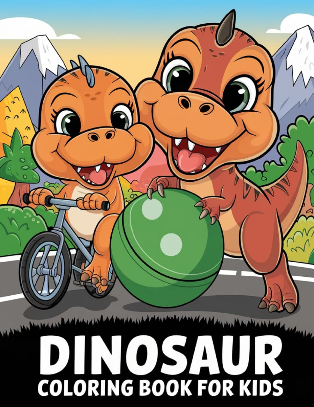 Dinosaur Coloring book for kids: Favorite prehistoric creatures , For kids 3+,