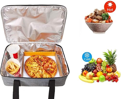 Miniatura 5 de Cazuela aislada para hornear lasaña de 9 x 13 pulgadas para transporte de alimentos calientes o fríos, bolsa portátil reutilizable para calentar el