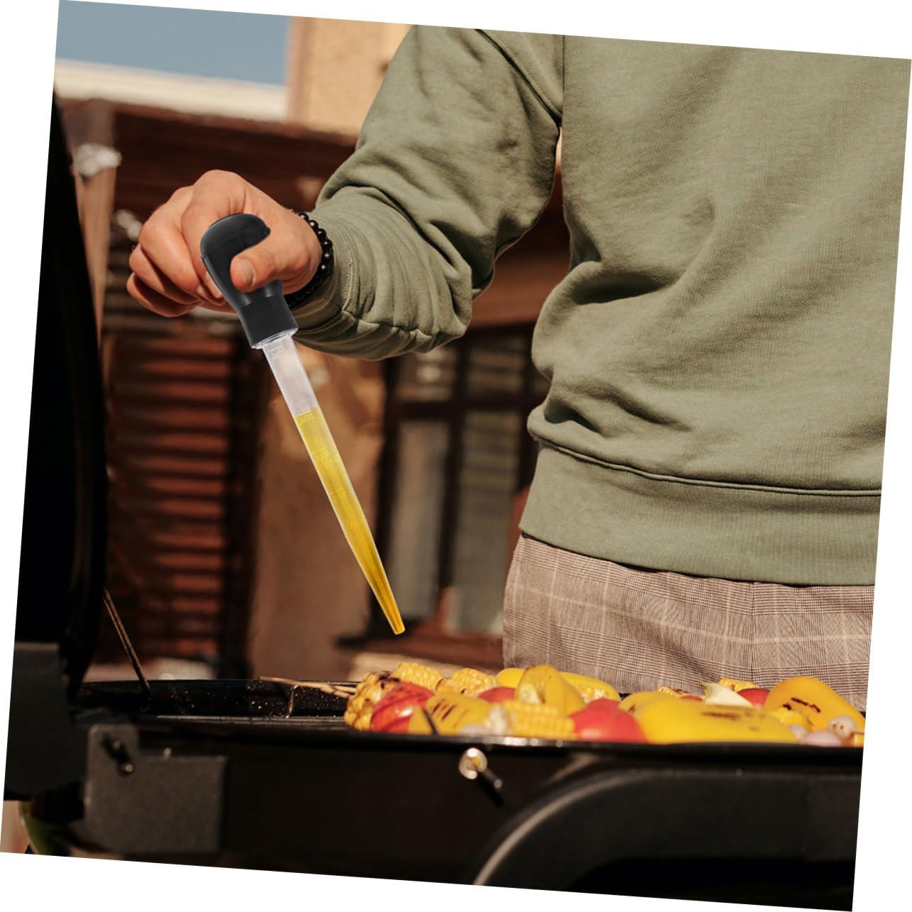 4pcs Meat Baster for Basting Grilling Application Tool Efficient Marinade Injector for Bbq Cooking Reduces Smoke Waste