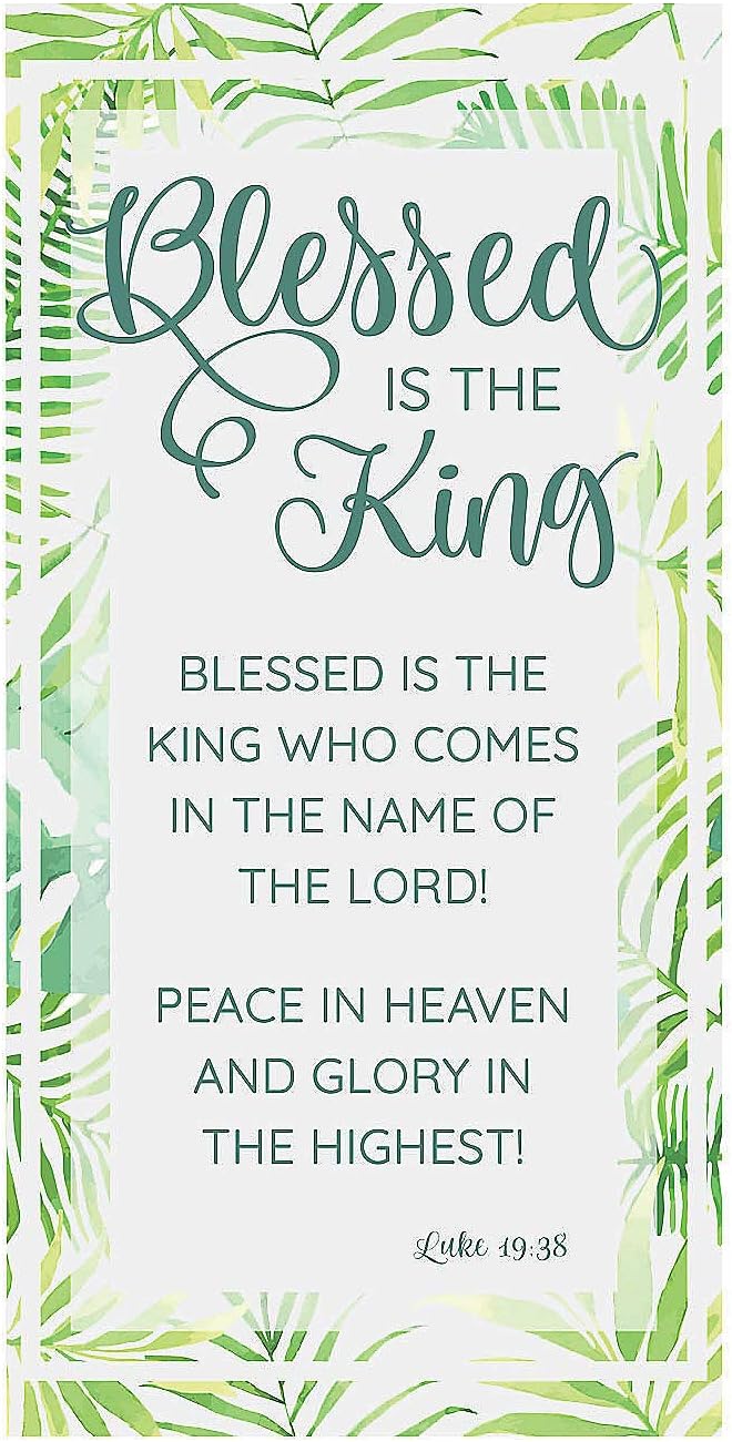 Fun Express - Palm Sunday Backdrop Banner With Message for Easter - Party Decor - General Decor - Misc General Decor - Easter - 1 Piece