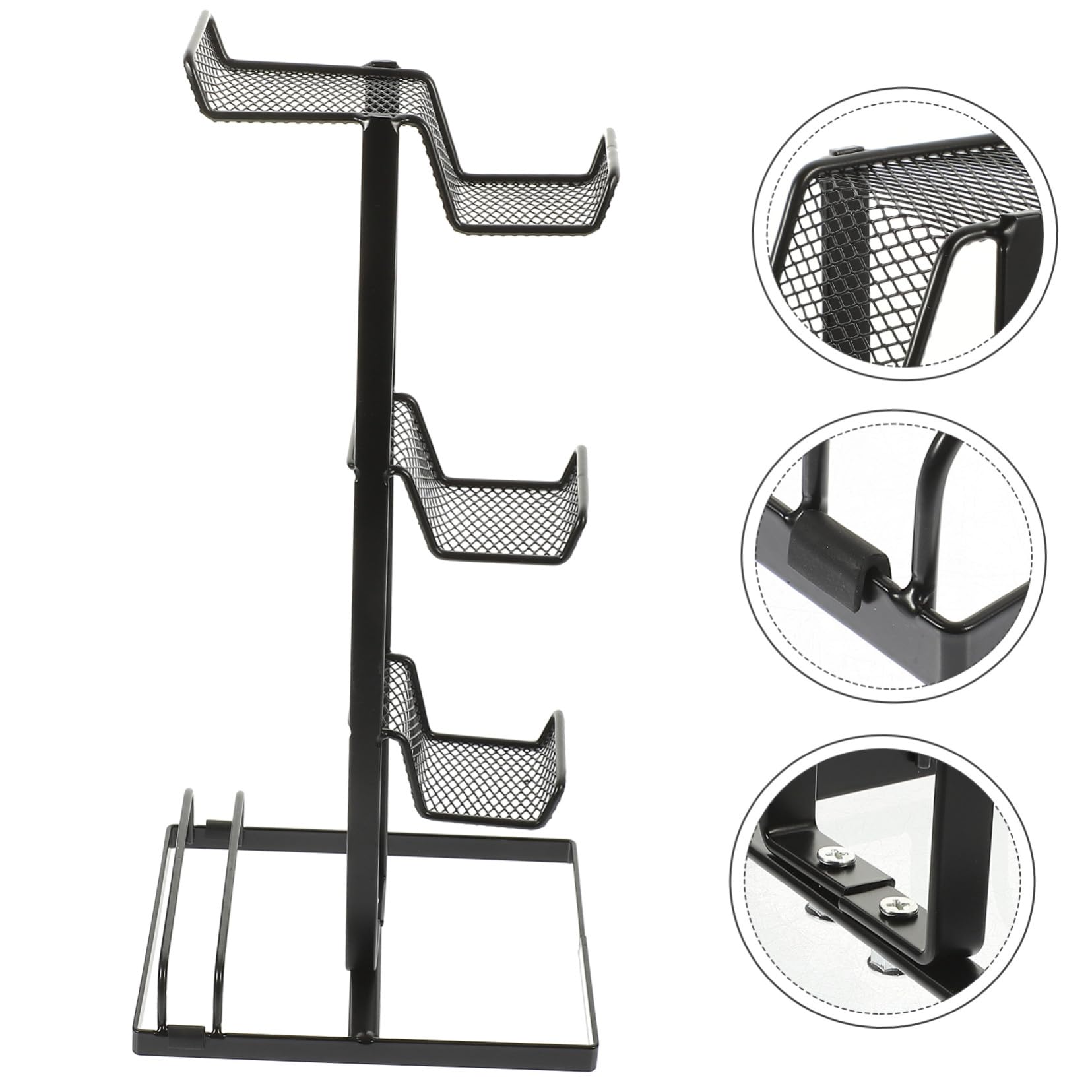 Supporto per Cuffie da Gaming e Controller Organizza Accessori per Scrivania Design Ergonomico in Materiale Plastico Resistente