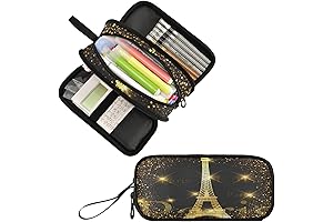Fustylead Fashion Shiny Paris Stars Pencil Case: The Perfect Storage Solution