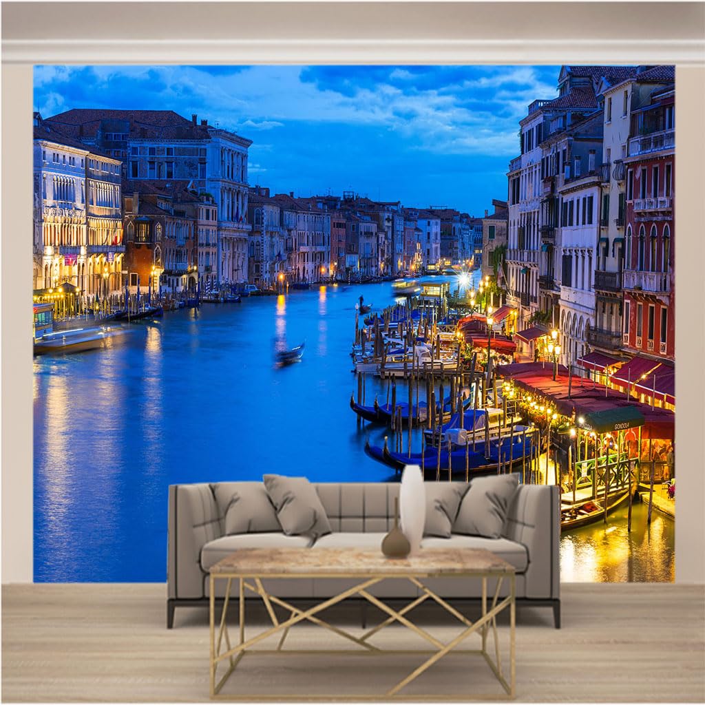 Tapisserie Photo Venise en Toison Haute Densité | Revêtement Mural Chic