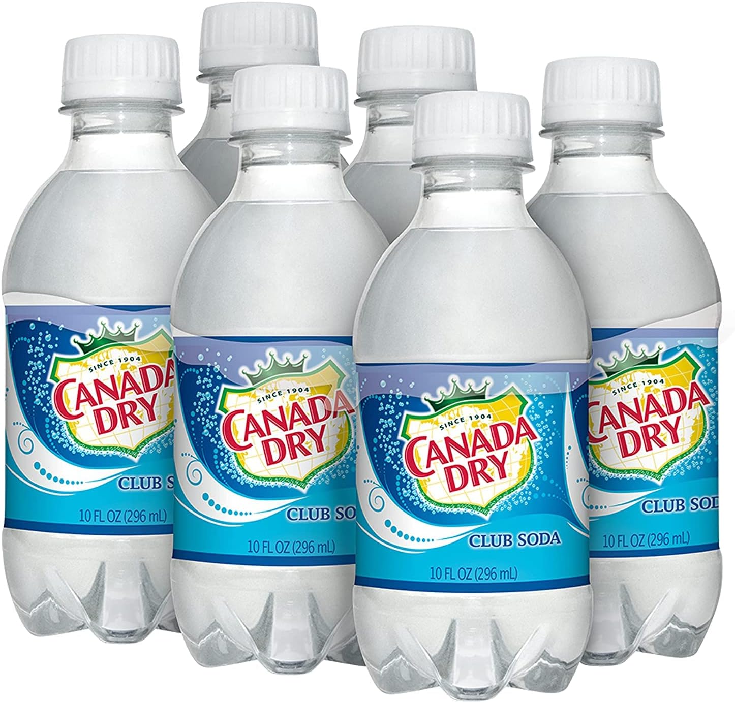 Canada Dry Club Soda, 10 fl oz, 24 bottles