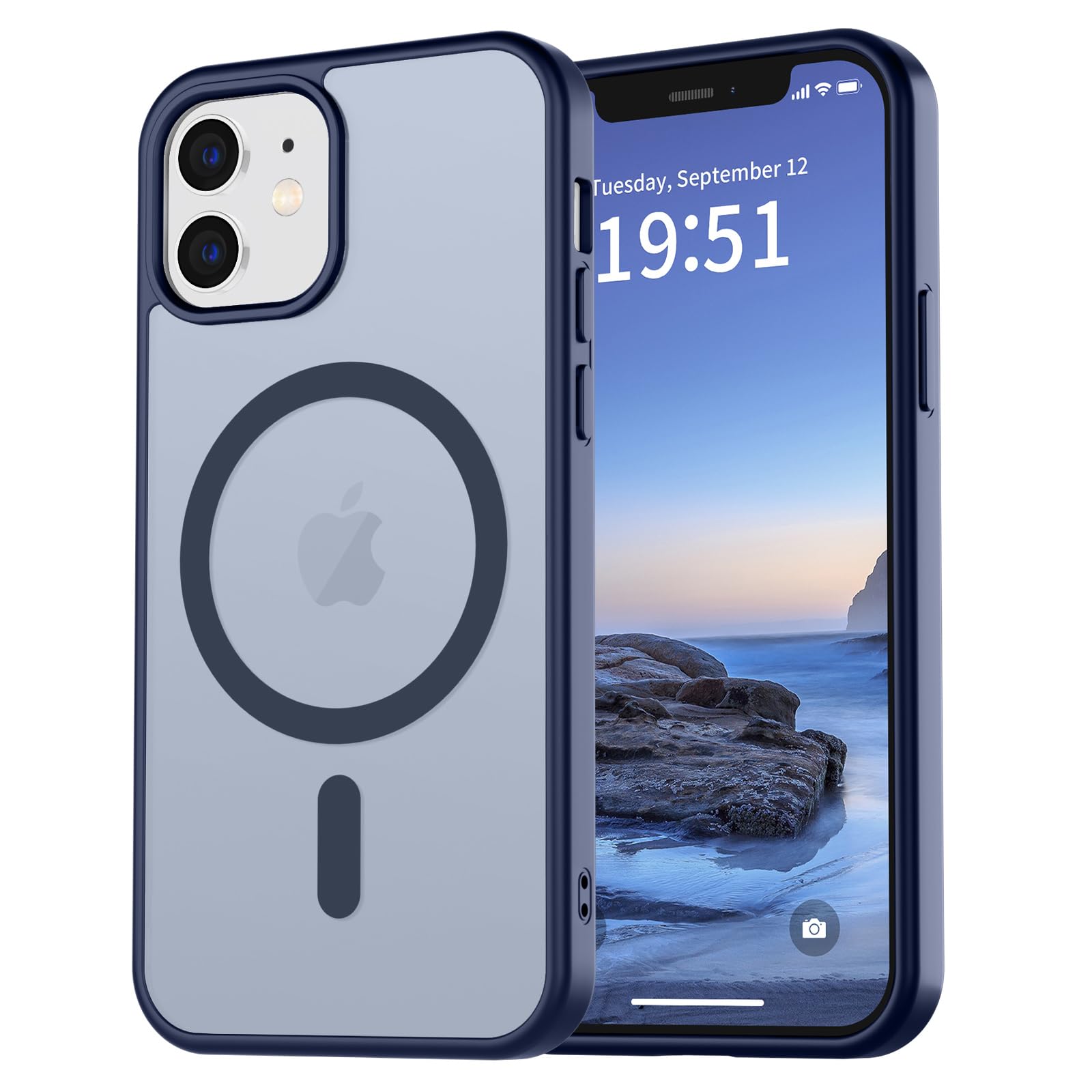 Amazon.co.jp: vnnink iPhone 12 ケース & iPhone 12 Pro ケース、磁気