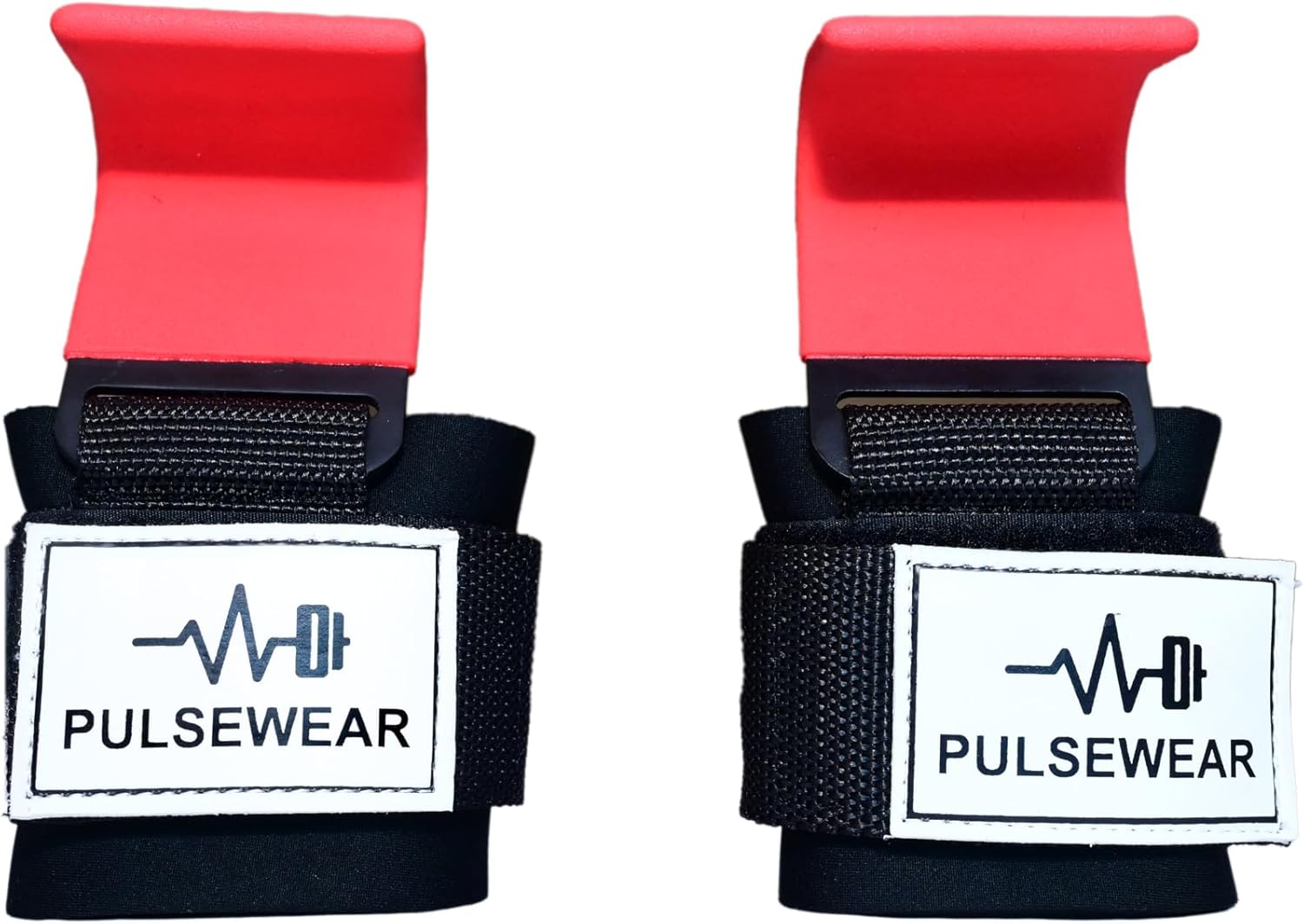 Weight Lifting Hooks for Gym – Powerlifting Grip Straps with Steel Hooks & Padded Wrist Support for Deadlifts & Pull-Ups - Image 1 of 4