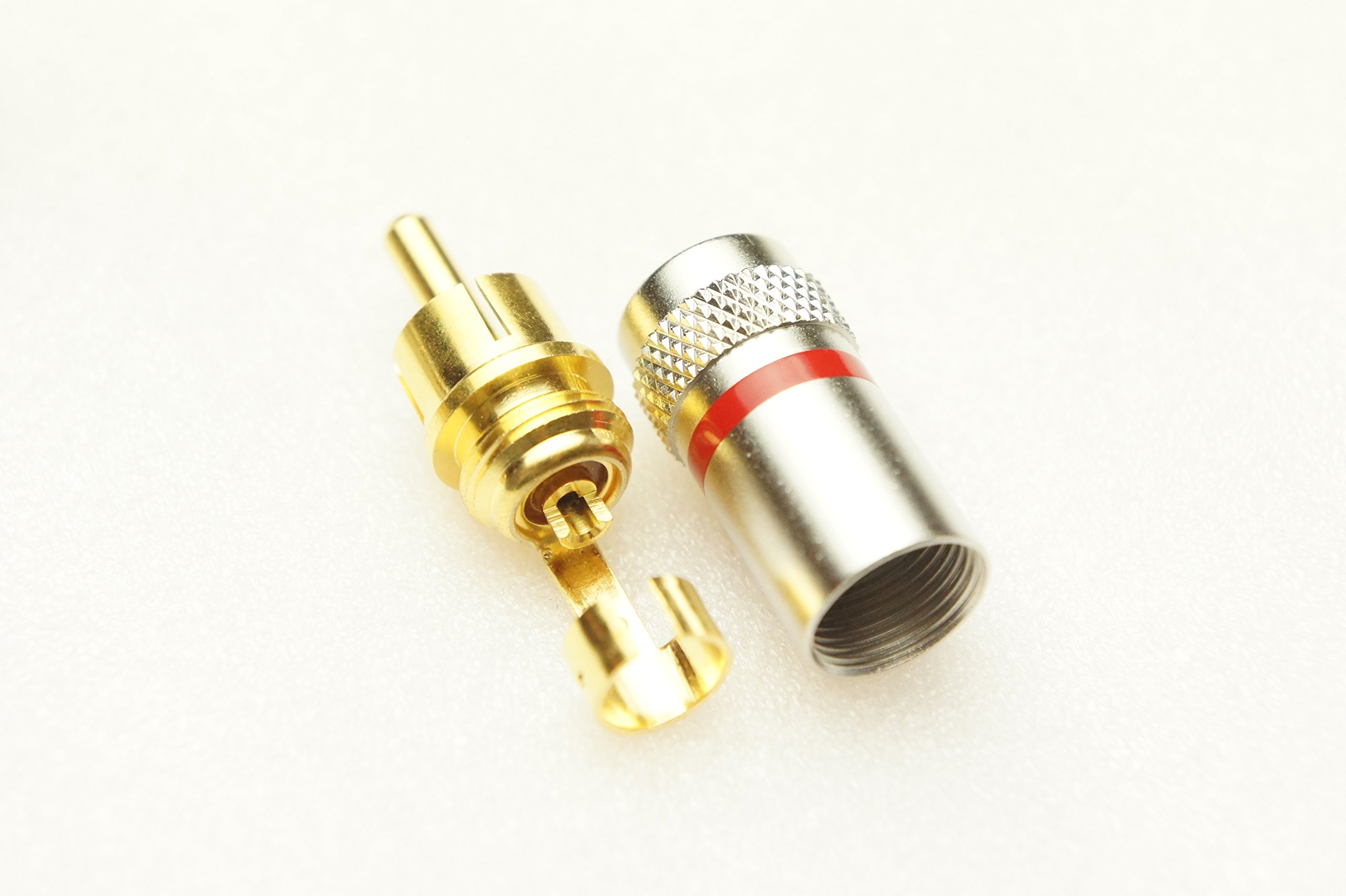 Amazon | MOGAMI 7551 RCA ペアプラグ (赤白 各1個) | RCAケーブル