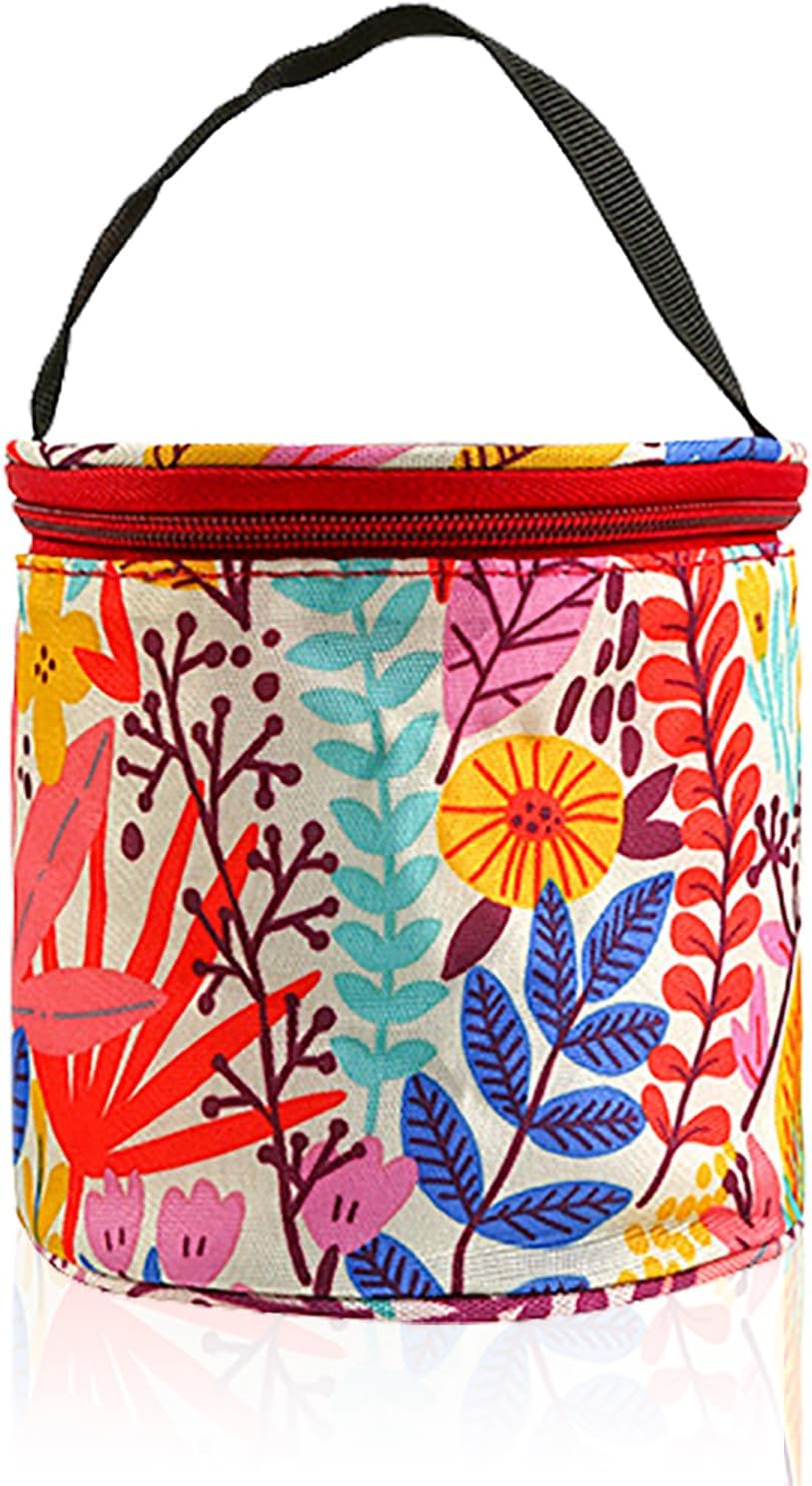 Large Knitting Needle Bag with Zipper for Wool and Needles Storage Yarn Storage Bags for