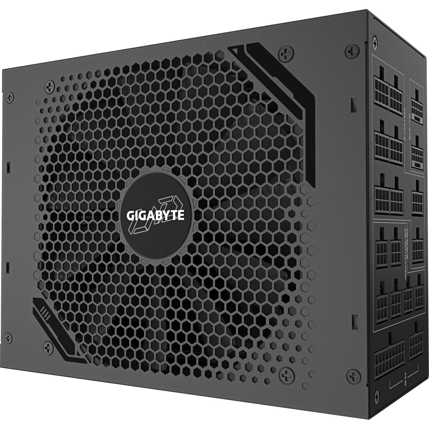 GIGABYTE UD1600PM PG5 AI TOP Netzteil - PCIe 5.0, 80 Plus Platinum, Vollmodulares Design, 120-mm-Lüfter, ATX 3.1 kompatibel, EU-Stecker