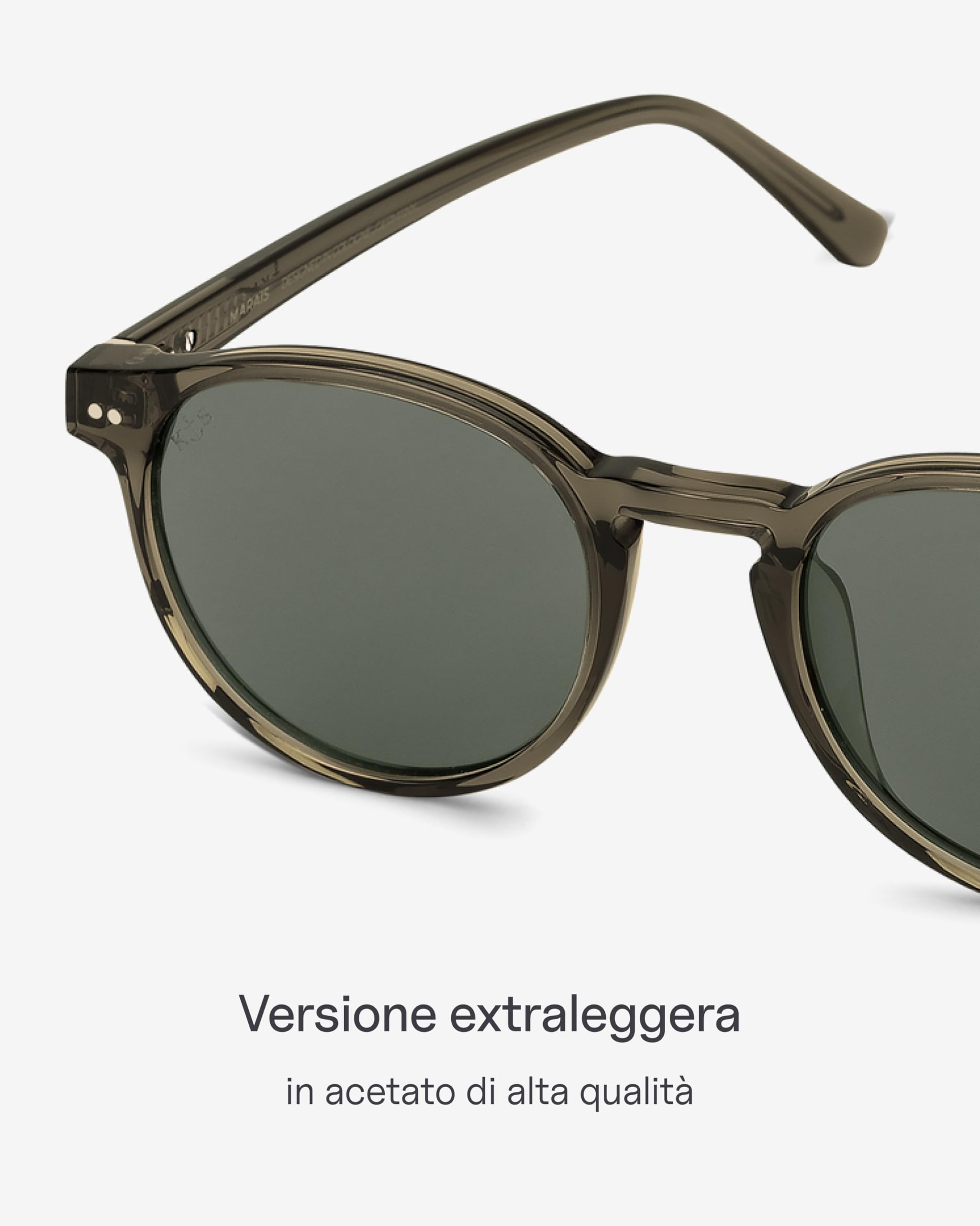 Kapten & Son Occhiali da sole Marais | Unisex | Eleganti sunglasses con montatura elegante in acetato di alta qualità | Affidabile sole e protezione UV | Larghezza telaio: 138 mm