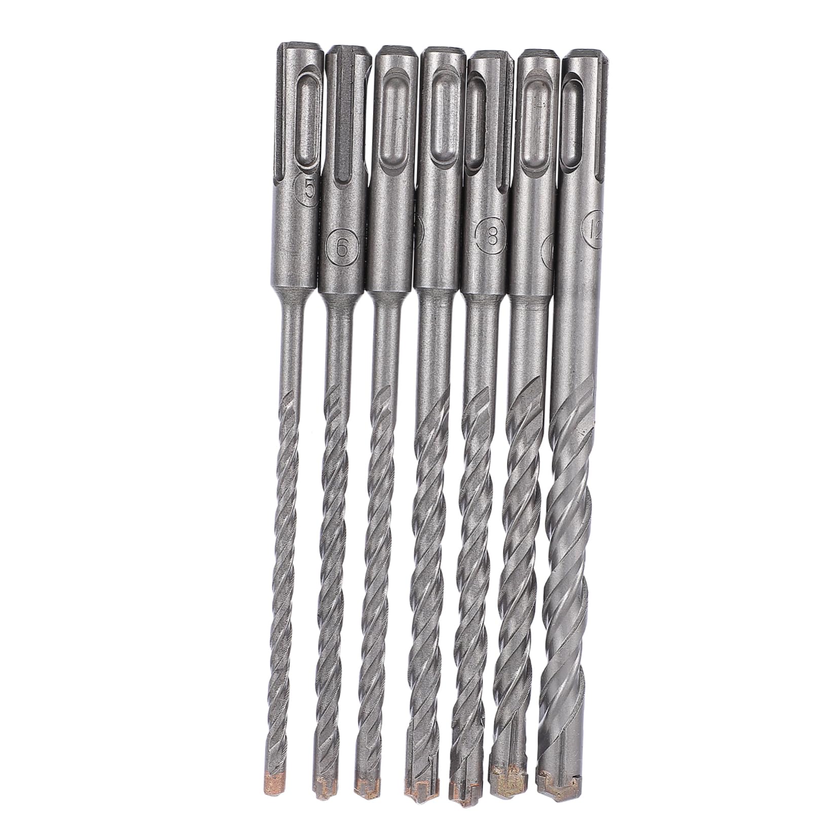 jojofuny Electric Drilling Bits Tools Set 7pcs Drill Bits for Iron Copper Aluminum Steel Wood
