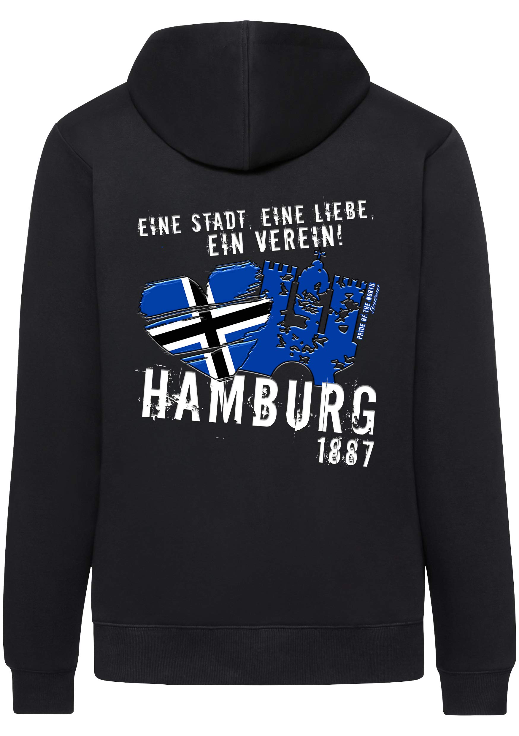 Unisex Zip Hoodie Eine Stadt Eine Liebe EIN Verein